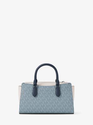 Arden Small Color-Block Signature Logo Messenger Bag in PL OCN MLTI | Michael Kors