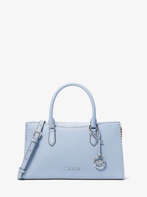Arden Medium Top-Zip Satchel in PALE OCEAN | Michael Kors