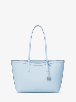 Arden Large Pebbled Leather Tote Bag in PALE OCEAN | Michael Kors