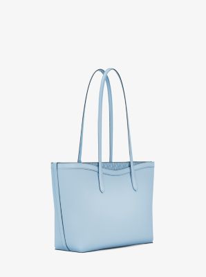 Arden Large Pebbled Leather Tote Bag in PALE OCEAN | Michael Kors