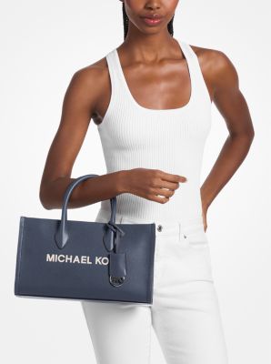 Sacoche Mirella de taille moyenne en cuir grain&eacute;