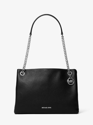 Christina Medium Pebbled Leather Messenger Bag