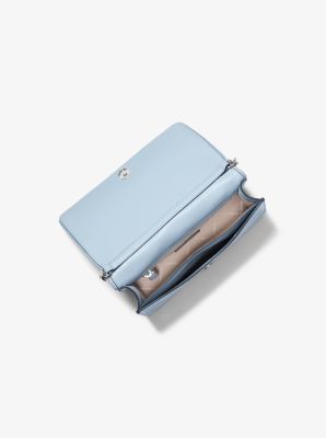 Bandolera Jet Set Travel tejida con logotipo exclusivo in OC&Eacute;ANO P&Aacute;LIDO | Michael Kors