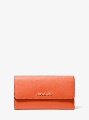 Jet Set Travel Crossgrain Leather Tri-Fold Wallet image number 0