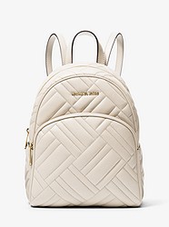 Abbey Medium Quilted Leather Backpack - VANILLA - 35S9GAYB2T