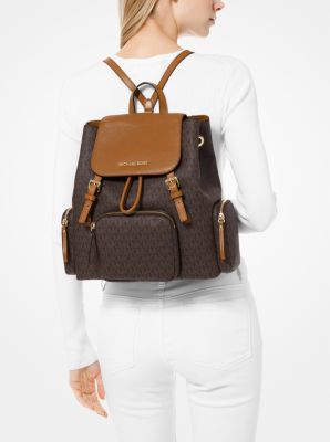 Michael kors abbey large signature cargo on sale backpack