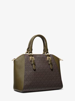 Ciara medium saffiano online leather satchel