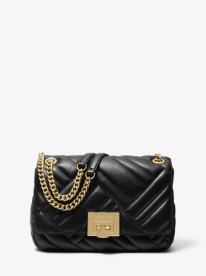 michael michael kors peyton medium quilted leather shoulder bag