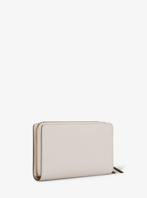 Grande pochette-bracelet en cuir grainé pour téléphone intelligent