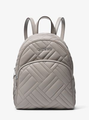 michael michael kors abbey medium quilted leather backpack