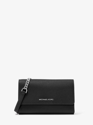 michael kors saffiano crossbody bag black