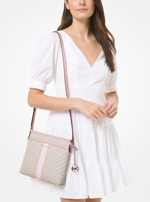 Jet Set Travel Small Logo Stripe Crossbody Bag