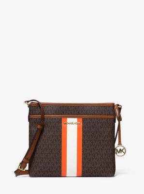 Bedford Small Logo Stripe Crossbody Bag | Michael Kors