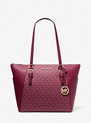 Charlotte Large Logo and Leather Top-Zip Tote Bag - MULBERRY MLT - 35T0GCFT3B
