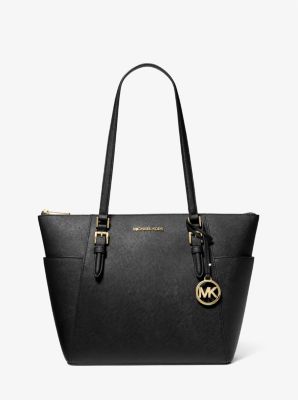 Charlotte Medium 2-in-1 Saffiano Leather and Logo Tote Bag