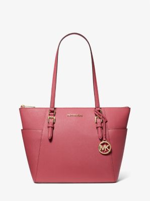 Michael Kors Jet Set Small top zip safiano leather buying tote