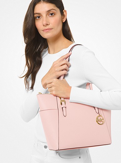 Charlotte Large Saffiano Leather Top-zip Tote Bag | Michael Kors