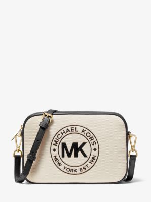 Bandolera Fulton Sport grande de lona in NEGRO COMBINADO | Michael Kors