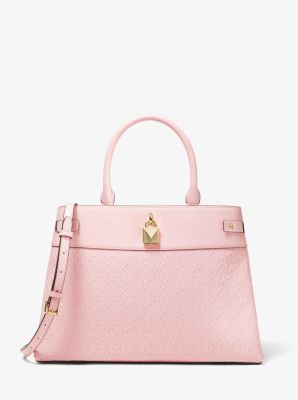 Gramercy Large Logo Debossed Satchel | Michael Kors