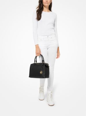 Lenox Large Pebbled Leather Shoulder Bag | Michael Kors