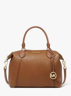 michael kors brown leather shoulder bag