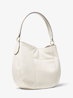 michael michael kors brooke large pebbled leather shoulder bag