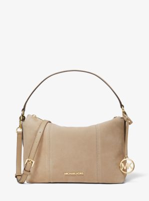 Brooke Medium Suede Convertible Shoulder Bag Michael Kors