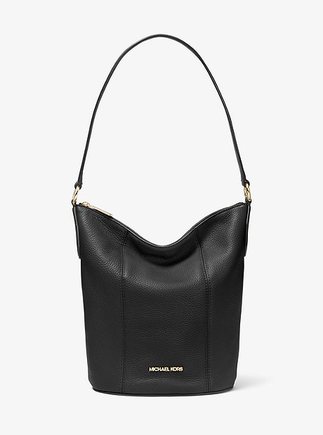 Brooke Medium Leather Shoulder Bag - BLACK - 35T0GOKM8L