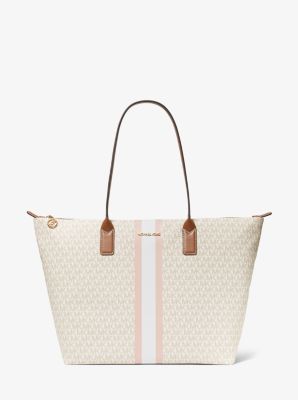 Large Logo Stripe Tote Bag | Michael Kors