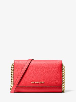 pebbled leather convertible crossbody