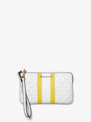 michael michael kors large logo wristlet