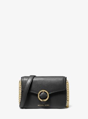 Michael Kors Wanda Small Pebbled Leather Crossbody Bag - Green