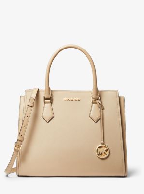 michael kors saffiano satchel large