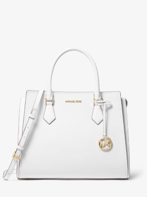 Michael kors white satchel bag sale