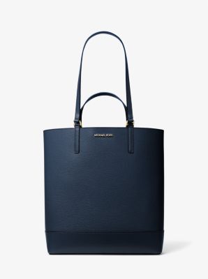 Borsa tote Kelli bicolore grande in pelle martellata