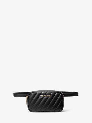 Michael Kors Rose quilted beltbag black 