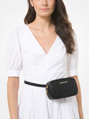  White Belt Bag for Women Fashion Waist Fanny Packs Detachable Belt  Chain Crossbody Purse Handbag, Large : Clothing, Shoes & Jewelry