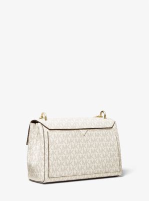 Michael Kors Bags | Nwt Lita Medium Leather Crossbody | Color: Gold/Pink | Size: Os | Ovoxolover's Closet