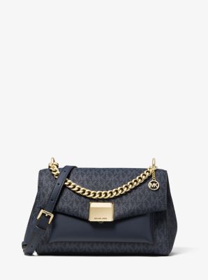 Lita Medium Two-Tone Logo Crossbody Bag | Michael Kors