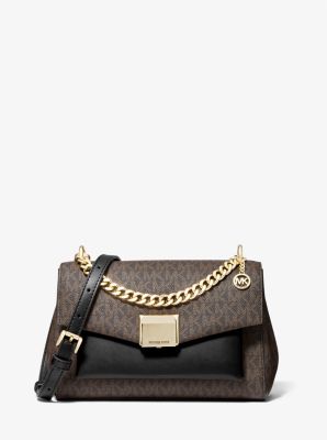 Lita Medium Two Tone Logo Crossbody Bag Michael Kors Canada