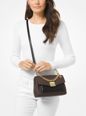 Lita Medium Two-Tone Logo Crossbody Bag image number 3