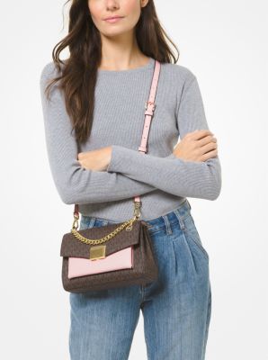 Lita Medium Two-Tone Logo Crossbody Bag image number 3