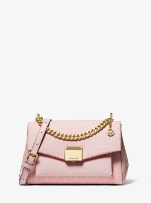 Lita Medium Two-Tone Logo Crossbody Bag | Michael Kors