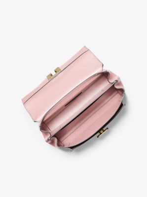 Michael Kors Bags | Nwt Lita Medium Leather Crossbody | Color: Gold/Pink | Size: Os | Ovoxolover's Closet