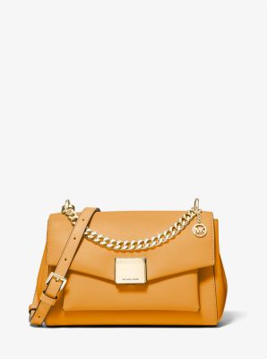 Michael Kors Medium Logo Convertible Crossbody Bag in Honeycomb