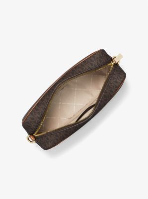 Michael Kors Kenly MK Logo Crossbody Bag Purse Handbag (BROWN): Handbags