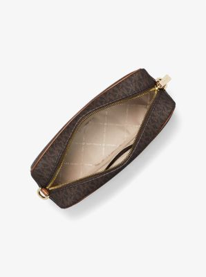 Michael Kors Kenly Large pocket crossbody brown acrorn with modshots 