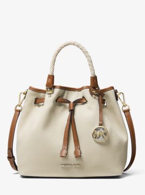 MICHAEL KORS Blakely Large Canvas Tote Bag- Natural New w/Tags