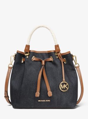 michael kors blue jean bag