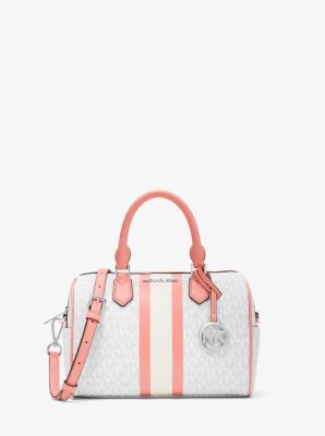 Bedford Small Logo Stripe Satchel | Michael Kors